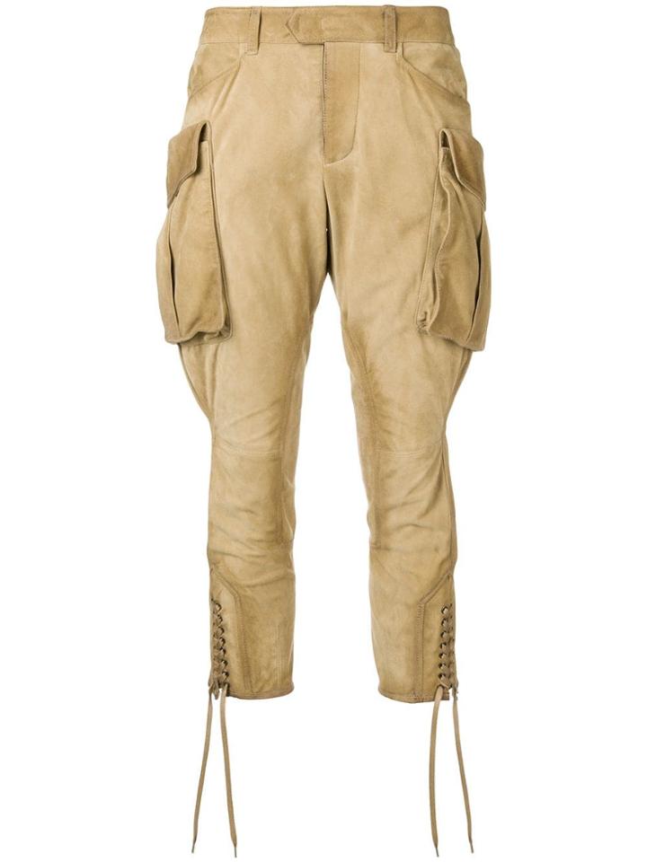 Dsquared2 Cropped Cargo Trousers - Neutrals