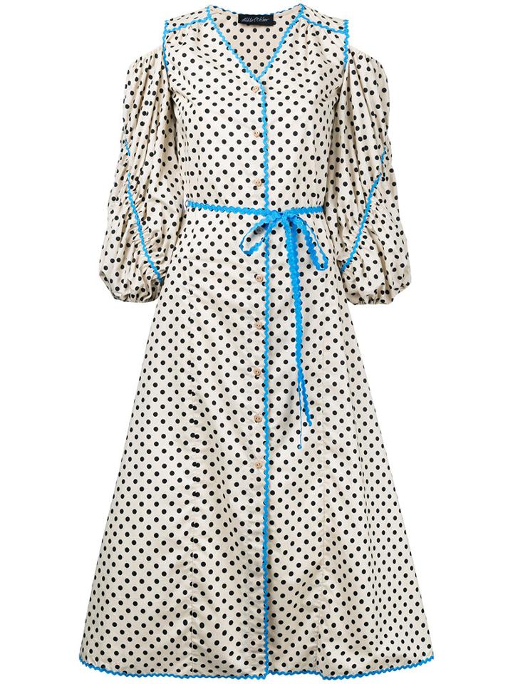 Anna October - Polka Dot Dress - Women - Cotton - L, Nude/neutrals, Cotton