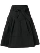 Miu Miu High-waisted Flared Skirt - Black