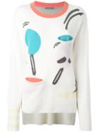 Tsumori Chisato - Print Sweater - Women - Cashmere/wool - S, Women's, White, Cashmere/wool