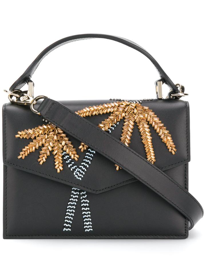 Les Petits Joueurs Lulu Palms Shoulder Bag - Black