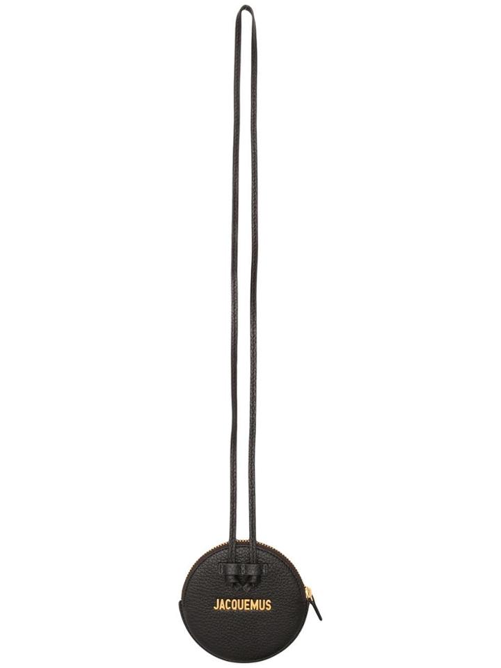 Jacquemus Round Wallet Necklace - Black