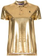 Ralph Lauren Collection Metallic Polo Shirt - Gold