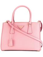 Prada Galleria Tote, Women's, Pink/purple, Leather