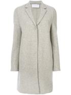 Harris Wharf London - Single Breasted Coat - Women - Silk/cotton/cashmere/virgin Wool - 42, Grey, Silk/cotton/cashmere/virgin Wool