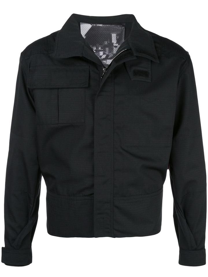 Gr10k Cropped Slim Fit Jacket - Black