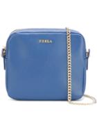 Furla Chain Strap Crossbody Bag, Women's, Blue, Leather