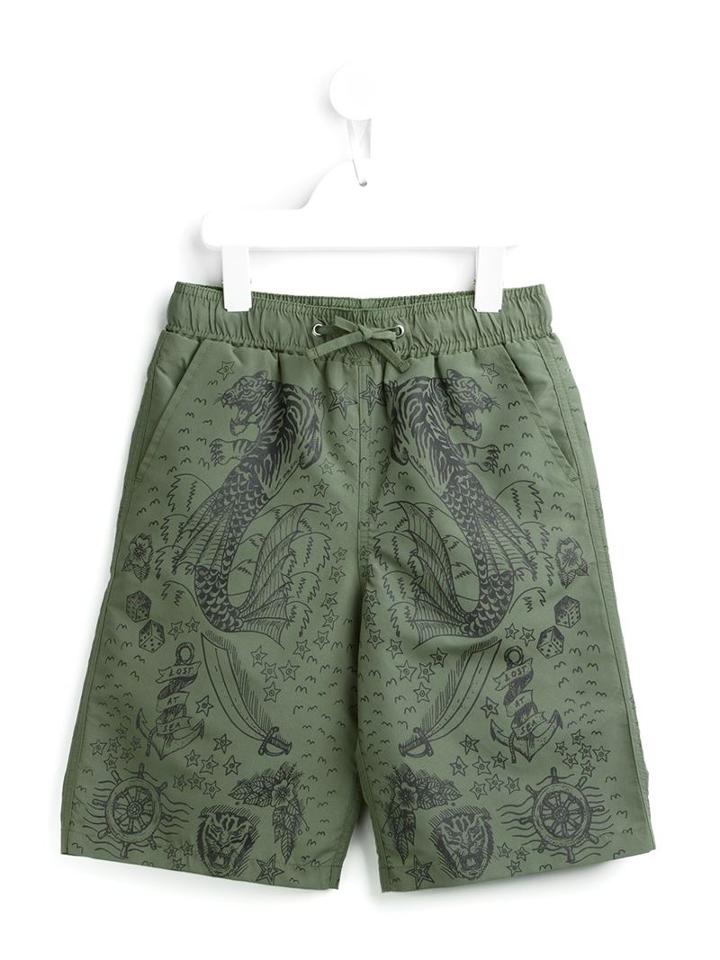 Stella Mccartney Kids 'taylor' Ship Swim Shorts, Boy's, Size: 6 Yrs, Green