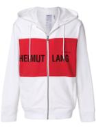 Helmut Lang Campaign Pr Panel Zip Hoodie - White