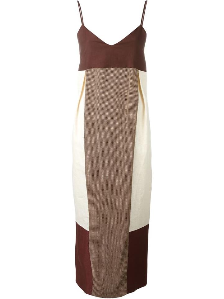 Dusan Diamond Pattern Detail Dress