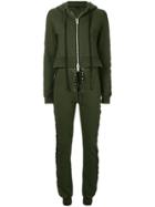 Unravel Project Terry B Hoodie Jumpsuit - Green