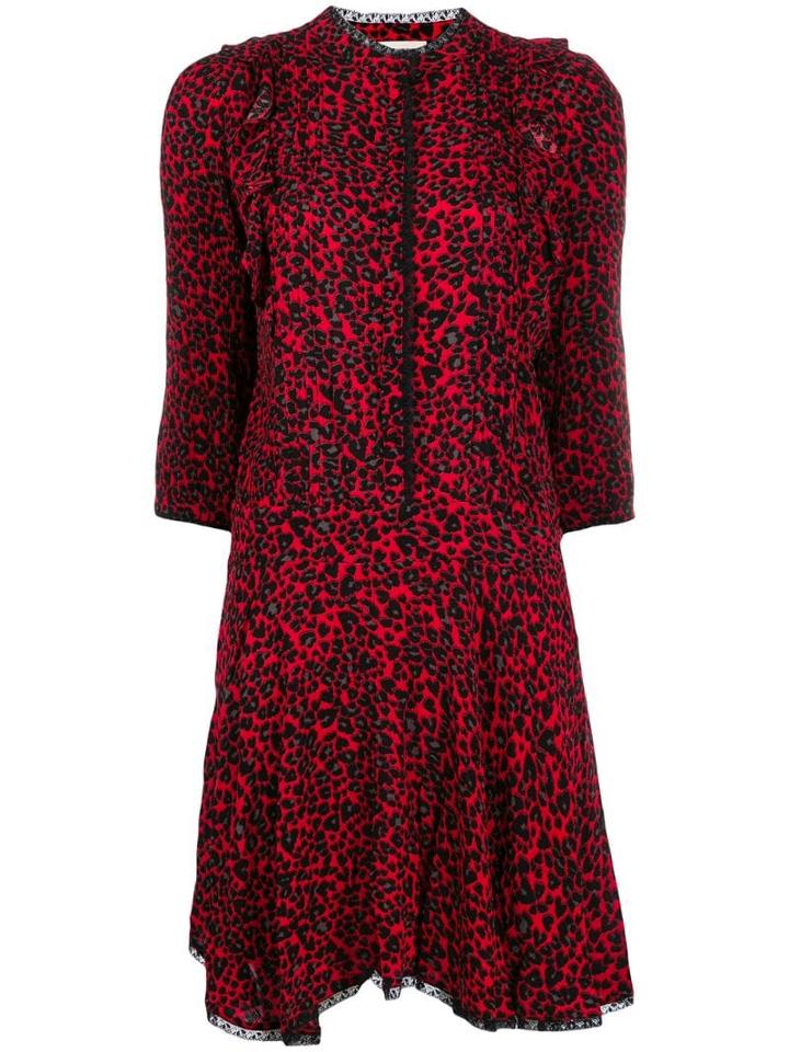 Zadig & Voltaire Remo Leo Mini Dress - Red