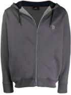 Ps Paul Smith Drawstring Hooded Jacket - Grey
