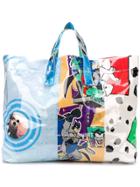 Comme Des Garçons Shirt Printed Shopping Bag - Blue