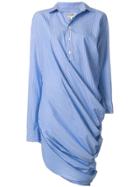 Junya Watanabe Comme Des Garçons Swirl Shirt Dress - Blue