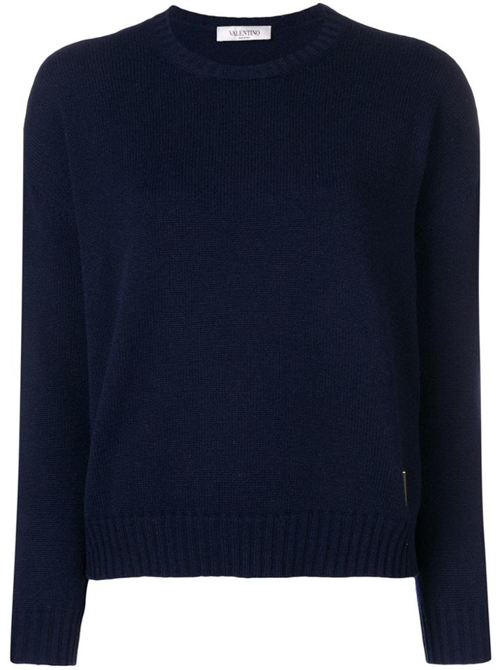 Valentino Cashmere Knitted Sweater - Blue