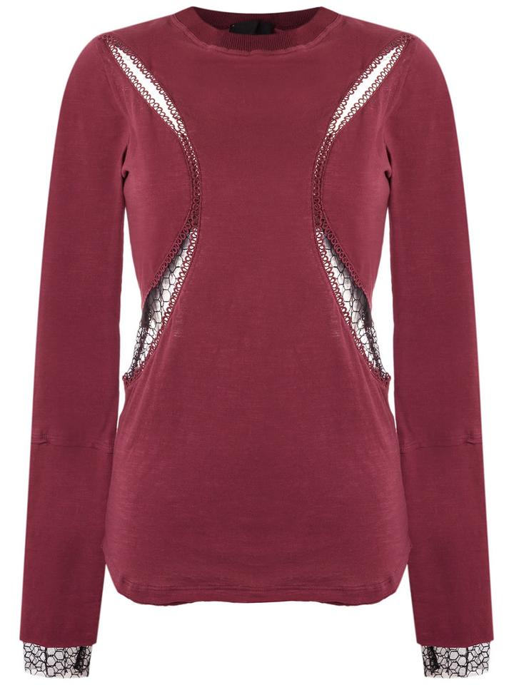 Andrea Bogosian - Cut Out Details Top - Women - Cotton/spandex/elastane/polyimide - M, Red, Cotton/spandex/elastane/polyimide