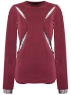 Andrea Bogosian - Cut Out Details Top - Women - Cotton/spandex/elastane/polyimide - M, Red, Cotton/spandex/elastane/polyimide