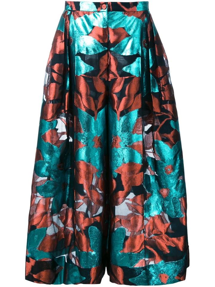 Delpozo Brocade A-line Skirt