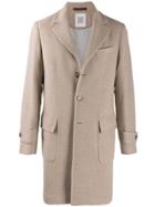 Eleventy Single-breasted Coat - Neutrals