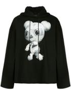 Juun.j Teddy Print Hoodie - Black