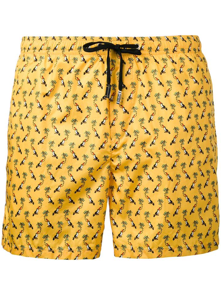 Fefè - Puffin Print Swim Shorts - Men - Polyester - M, Polyester