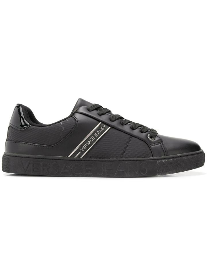 Versace Jeans Textured Sneakers - Black