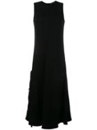 Proenza Schouler Sleeveless Flared Dress, Women's, Size: 4, Black, Cotton/nylon/viscose/wool