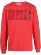 1017 Alyx 9sm Photographic-print Crew Neck Sweatshirt - Red