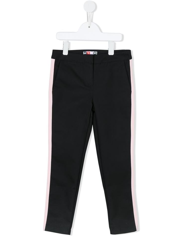 Msgm Kids Slim-fit Trousers, Girl's, Size: 6 Yrs, Black