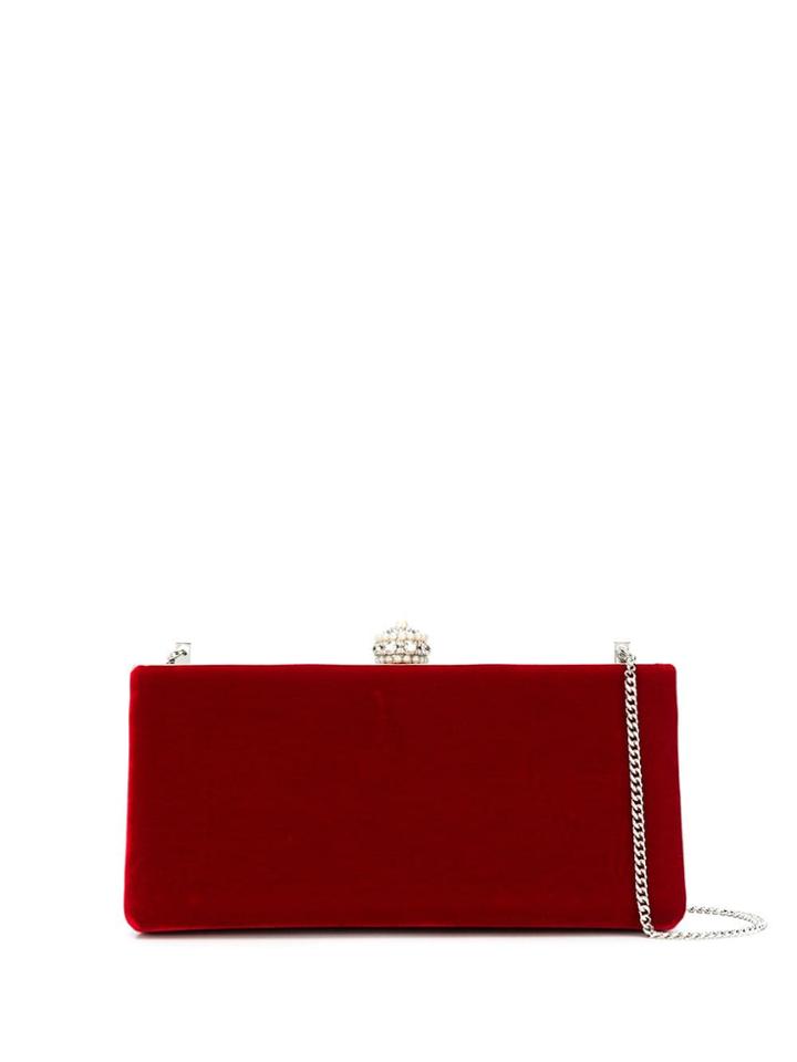Jimmy Choo Jewelled Clutch Bag - Red