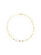 Givenchy Pre-owned Rhinestone Embellished Chain Necklace - Gold