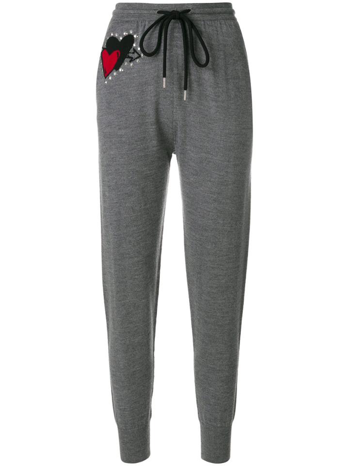 Markus Lupfer Intarsia Knit Sweat Pants - Grey