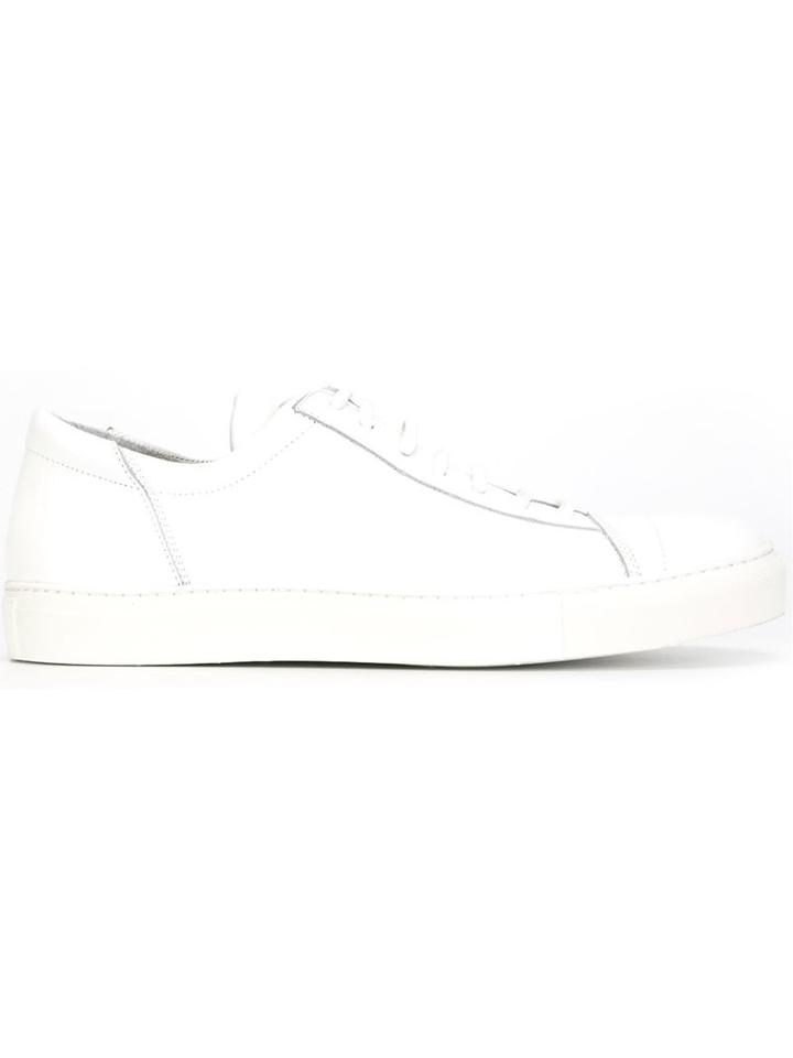 The Last Conspiracy Edgar Sneakers, Men's, Size: 45, White, Rubber/horse Leather/leather
