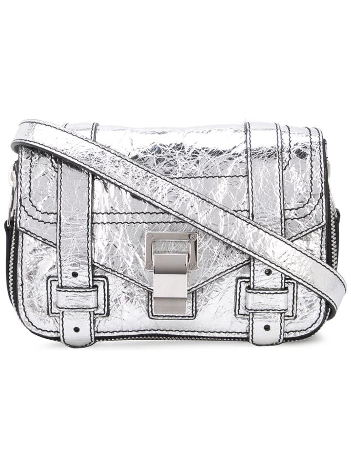 Proenza Schouler Ps1+ Mini Cross Body Bag - Silver