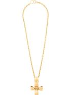 Chanel Pre-owned Cross Pendant Necklace - Gold