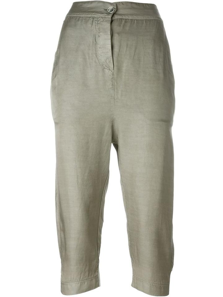 Kristensen Du Nord Drop-crotch Cropped Trousers, Women's, Size: 3, Grey, Cupro/modal