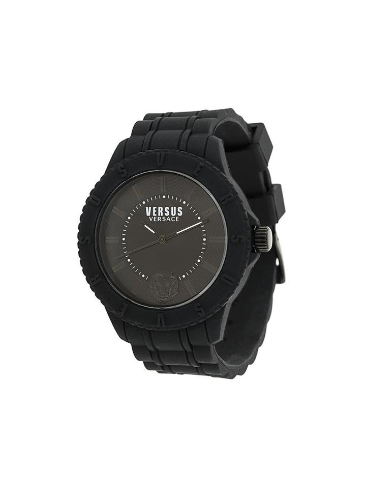 Versus Round Shape Watch, Men's, Black