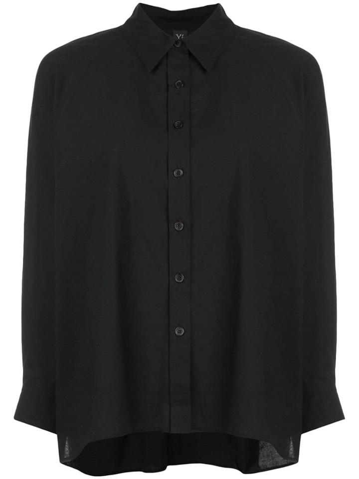 Y's High Low Shirt - Black