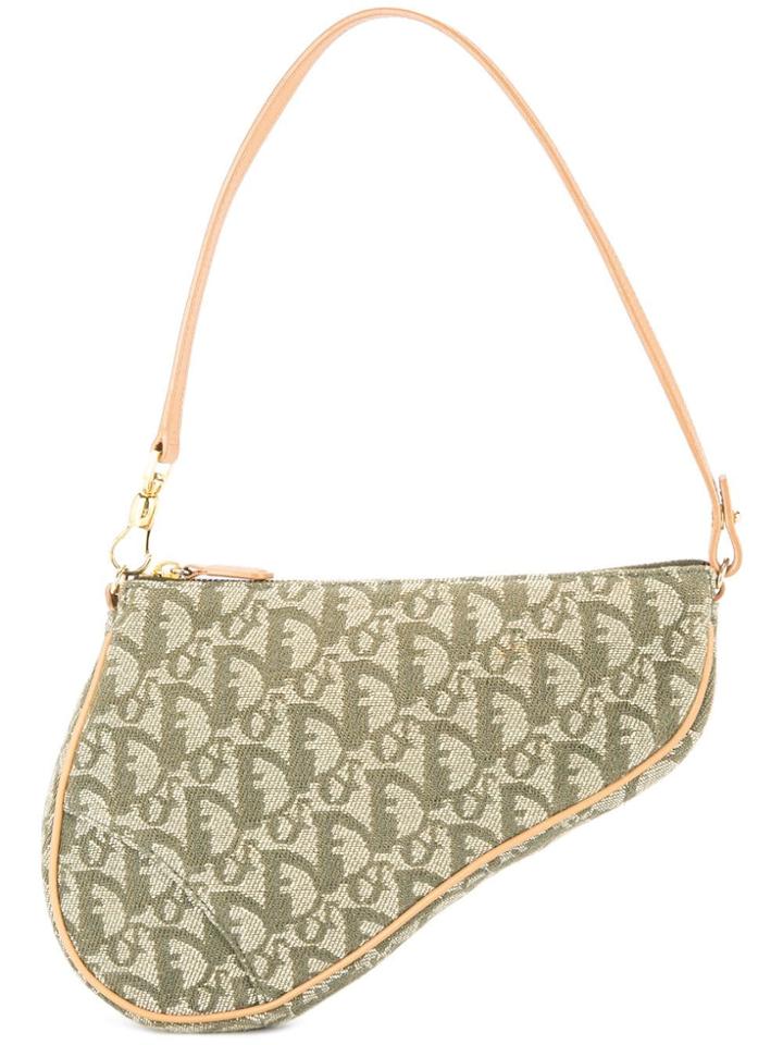 Christian Dior Vintage Trotter Saddle Hand Bag - Brown