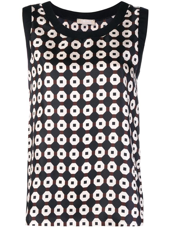 's Max Mara Graphic Print Vest Top - Blue