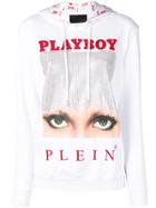 Philipp Plein Philipp Plein X Playboy Printed Hoodie - White