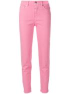 Closed Slim Fit Trousers - Pink & Purple