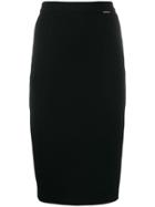 Styland Wool Pencil Skirt - Black