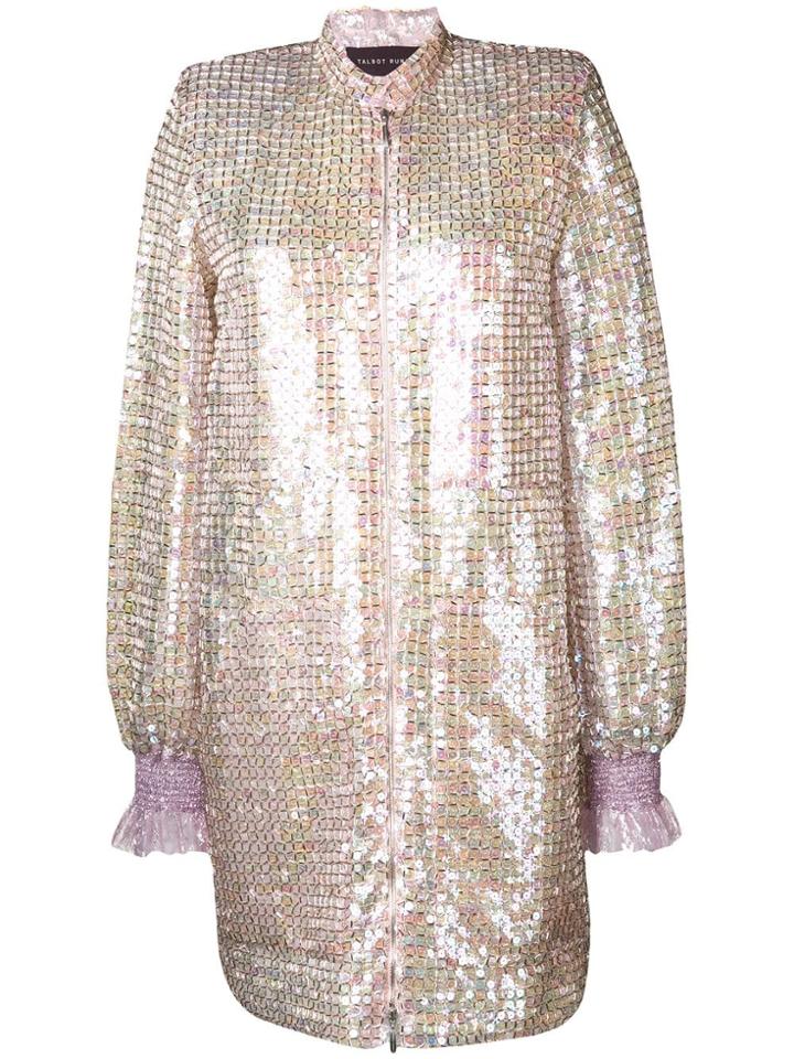 Talbot Runhof Sokoto Sequinned Dress - Pink