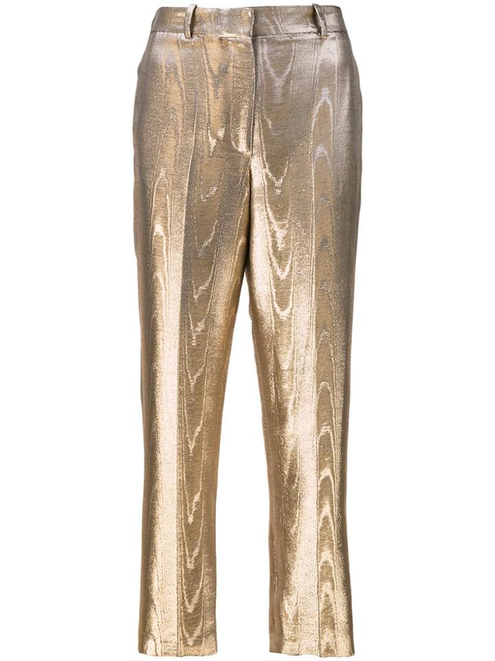 Racil Michael Metallic Trousers - Gold
