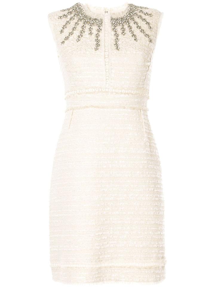 Giambattista Valli Embellished Bouclé Dress - White
