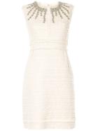 Giambattista Valli Embellished Bouclé Dress - White