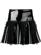 Brognano Varnished Mini Skirt - Black