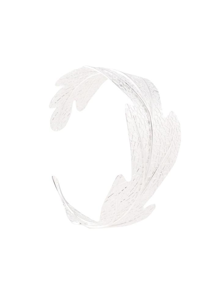 Karen Walker Oak Leaf Cuff Bracelet - Silver